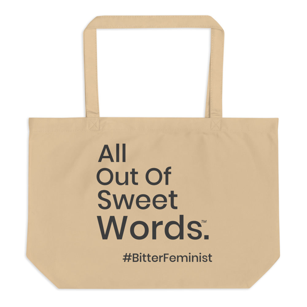 Large organic tote bag